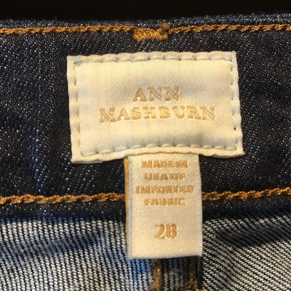 BEST SELLER ⚡️ANN MASHBURN FLARE CROPPED 5-POCKET STRETCH JEANS - Picture 8 of 12